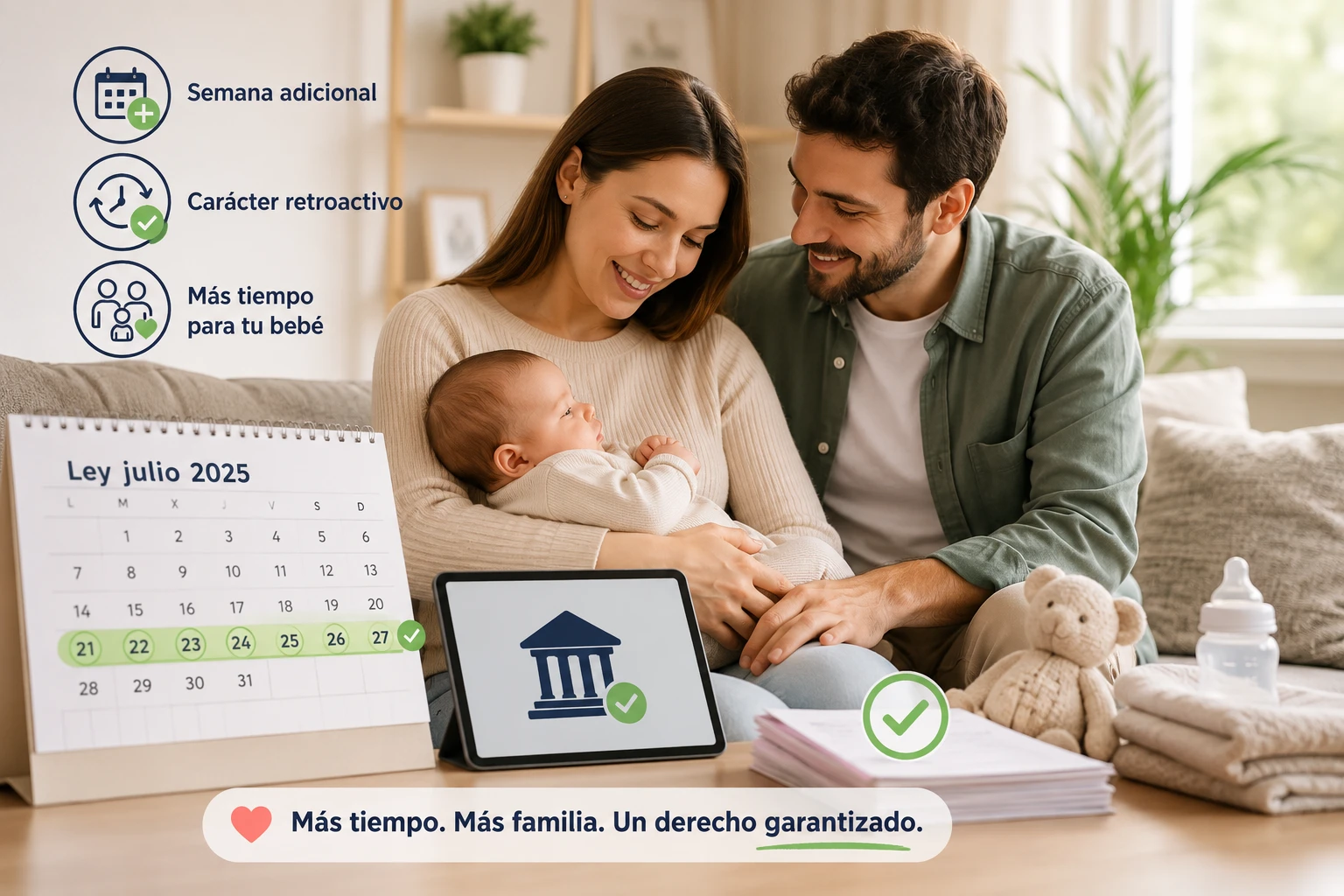 Las semanas adicionales retroactivas del permiso por nacimiento ganan aceptación: qué está pasando y cómo pedirlas bien